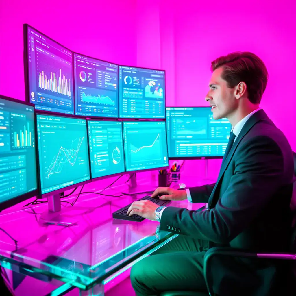 Founder reviewing the business operation